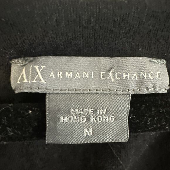 Armani Exchange Women's M Long Sleeve Black Top - Picture 2 of 10